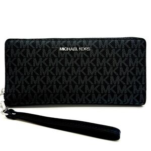 Michael Kors Large Continental Wallet Black Signature